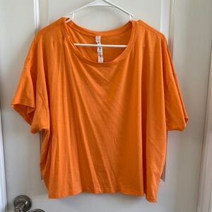 Lululemon cates tshirt color orange soda